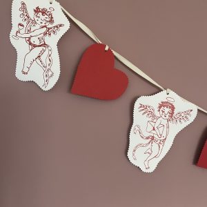 “Chubby Cherub” Handmade paper garland.