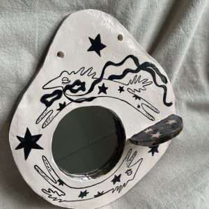 Horsey Ceramic Mirror